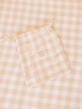 Load image into Gallery viewer, Honey Gingham Bamboo Crib Sheet