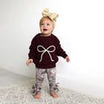 Load image into Gallery viewer, Maroon Bow Sweater