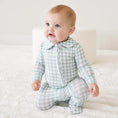 Load image into Gallery viewer, Peter Pan Collar Zipper Footie