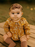 Load image into Gallery viewer, Mustard Floral Romper