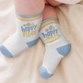Load image into Gallery viewer, Baby Socks Trio Happy Baby Vibes