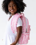 Load image into Gallery viewer, Ruffle Pink Gingham Backpack