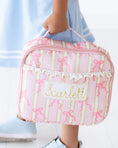 Load image into Gallery viewer, Pink Bows Ruffle Lunch Box