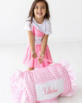 Load image into Gallery viewer, Ruffle Pink Gingham Nap Mat
