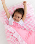 Load image into Gallery viewer, Ruffle Pink Gingham Nap Mat