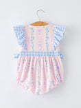 Load image into Gallery viewer, Daddy's Girl Smocked Plaid Bow Romper