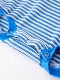 Load image into Gallery viewer, 4th Of July Flag Chenille Blue Stripe Romper