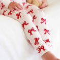 Load image into Gallery viewer, Coquette Christmas Bamboo Waffle Two Piece Pajama Set