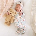 Load image into Gallery viewer, Winnie's Wildflowers Newborn Baby Knot Gown & Hat