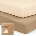 Load image into Gallery viewer, 2-Pack Organic Cotton Fitted Crib Sheet Pecan