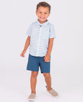 Load image into Gallery viewer, Indigo Stretch Chino Shorts