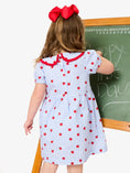 Load image into Gallery viewer, Apple Orchard Bow Peter Pan Dress