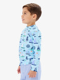 Load image into Gallery viewer, Blue Sweet Sails Long Sleeve Rash Guard