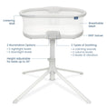 Load image into Gallery viewer, Halo Grey Bassinet Soothing Swivel Sleeper 3.0S