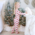 Load image into Gallery viewer, Coquette Christmas Bamboo Waffle Two Piece Pajama Set
