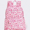 Load image into Gallery viewer, Bow Printed Girls Canvas Backpack