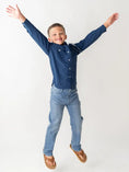 Load image into Gallery viewer, Boys Light Wash Denim Jeans