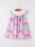 Load image into Gallery viewer, I <3 Dad Embroidery Smocked Dress