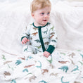Load image into Gallery viewer, Dinosaur Bamboo Convertible Sleeper