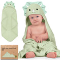 Load image into Gallery viewer, Dinosaur Cuddle Baby Hooded Towel