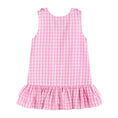 Load image into Gallery viewer, Flamingo Gingham Ruffle Dress