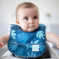 Load image into Gallery viewer, Starter Bib - Dino & Blue Tropic 2 Pack