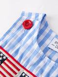 Load image into Gallery viewer, 4th Of July Flag Embroidered Smocking Romper