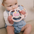 Load image into Gallery viewer, Silicone Teether Ring W/ Clip - Sweet Daisy