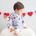 Load image into Gallery viewer, Sweet Like Candy Blue Zip Romper