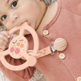 Load image into Gallery viewer, Silicone Teether Ring W/ Clip - Cherry Cute