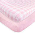 Load image into Gallery viewer, Light Pink Touched By Nature Organic Crib Sheet