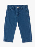 Load image into Gallery viewer, Medium Wash Stretch Denim Straight Jeans
