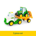 Load image into Gallery viewer, John Deere Lights & Sounds Farmin Friends Hauling Set