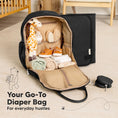 Load image into Gallery viewer, Diaper Bag Backback W/ Changing Pad