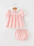 Load image into Gallery viewer, Pink Gingham Duck Bloomer Set