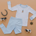 Load image into Gallery viewer, Boots and Blooms Long Pajamas