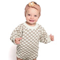 Load image into Gallery viewer, Checker Knit Long Sleeve Bodysuit