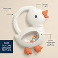 Load image into Gallery viewer, Bitzy Shake- Silicone Teether with Rattle