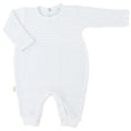 Load image into Gallery viewer, Blue Knit Romper with Pima Binding