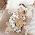 Load image into Gallery viewer, Beary Sweet Bamboo Waffle Knit Large Bow Headwrap