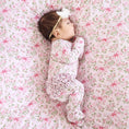 Load image into Gallery viewer, Bows in Bloom Ruffle Zipper Footie