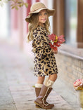 Load image into Gallery viewer, Spots In Style Animal Print Bell Sleeve Dress