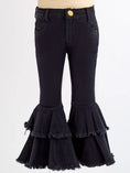 Load image into Gallery viewer, Black Denim Flares