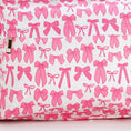 Load image into Gallery viewer, Bow Printed Girls Canvas Backpack