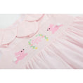 Load image into Gallery viewer, Pink Petal Collared Smocked Dress
