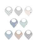 Load image into Gallery viewer, Cloud Bandana Bib Set 8pk