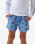 Load image into Gallery viewer, Burlebo Blue Jumbo Mallard Swim Trunks