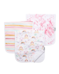 Load image into Gallery viewer, Enchanted 3 Pack Burp Cloth