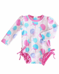Load image into Gallery viewer, Seaside Sweetie Long Sleeve Ruffle Bottom Swimsuit