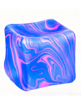 Load image into Gallery viewer, Marbled Nice Cube Blue